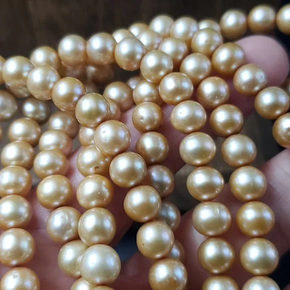 20 Inch Sterling Silver Triple Strings Of Pearls And Woven Pendant Necklace - Picture 4 of 7